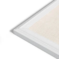U Brands Bulletin<Linen Bulletin Board, 23" x 17", White Décor Frame