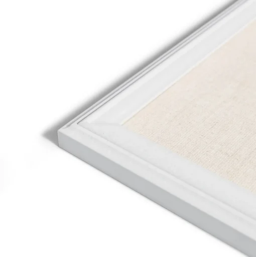 U Brands Bulletin<Linen Bulletin Board, 23" x 17", White Décor Frame