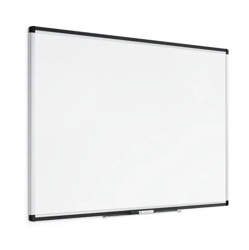 U Brands Dry Erase<PINIT Steel Dry-Erase Whiteboard, Aluminum Frame, 4' x 3' (2807U00-01)