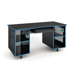 Whalen Computer Desks<Emergent Gaming 60"W Computer Desk, Black (SPUS-EGDB)