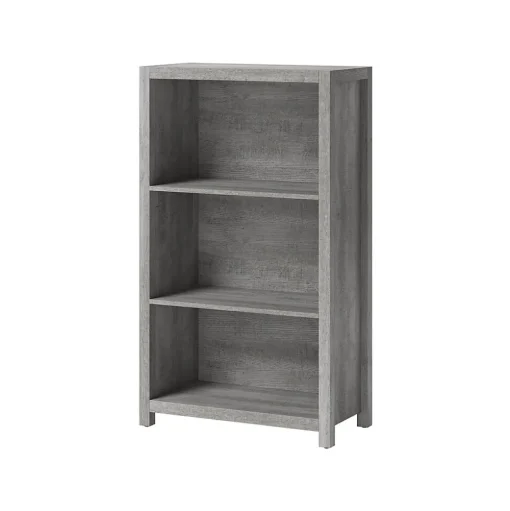 Whalen Bookcases<Fallbrook 3-Shelf 48"H Bookcase, Smoked Ash/Rustic Warm Gray (SPUS-FBBK-GM)